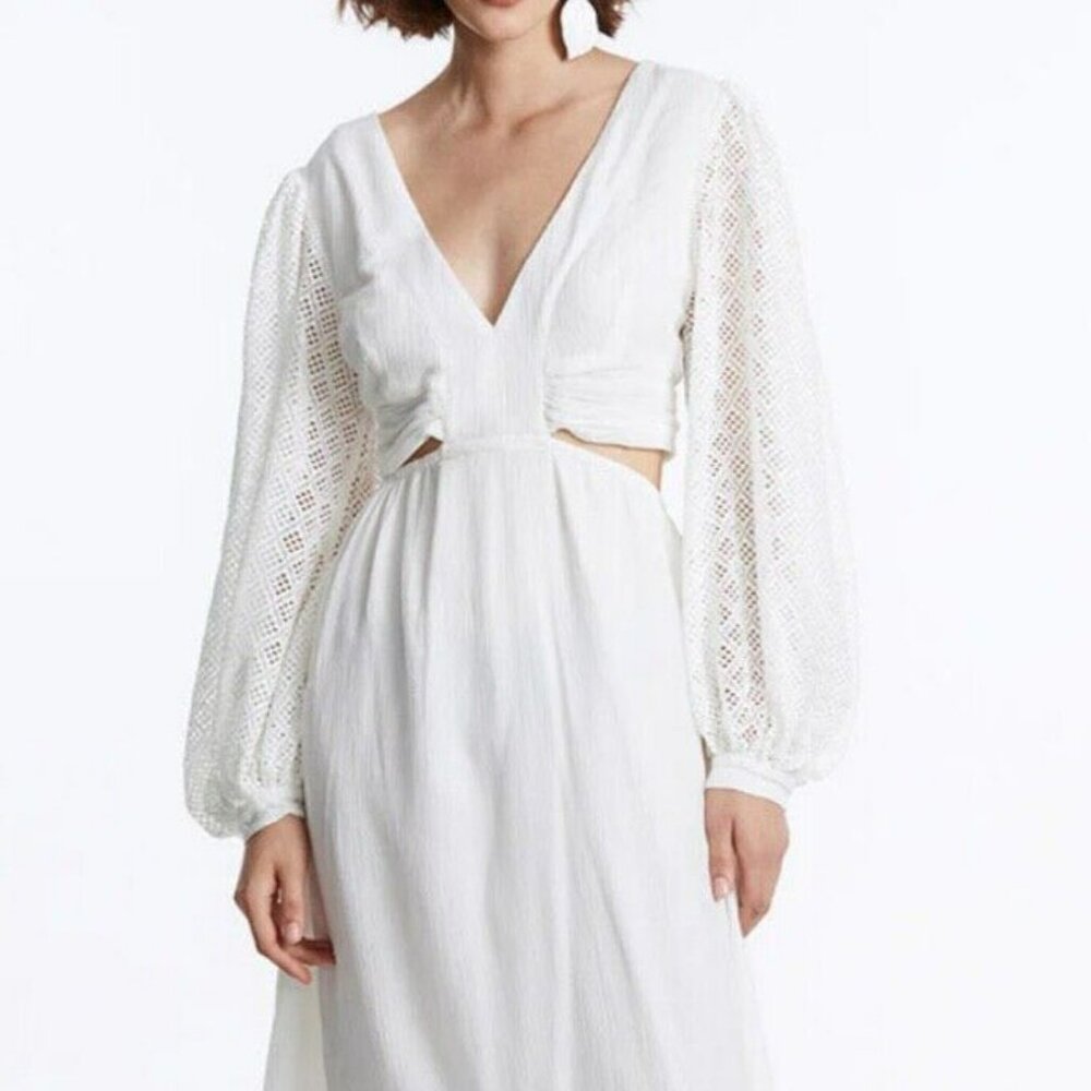 Lace Long Sleeve Maxi Dress